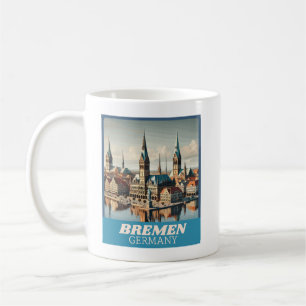 Retro Bremen Skyline  Coffee Mug