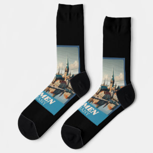 Retro Bremen Skyline Socks