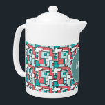 Retro Brick Pattern<br><div class="desc">Play on the old 1960's geometric rectangle brick pattern with today's popular colours in muted greens and brick- Stylish and trendy, for that totally Chic look</div>