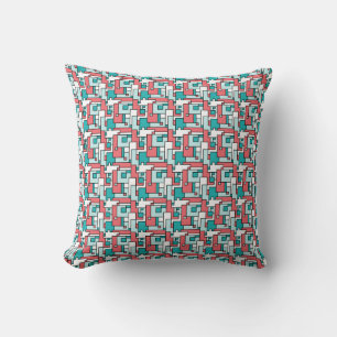 Retro Brick Pattern Cushion