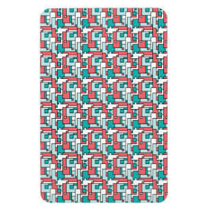 Retro Brick Pattern Magnet