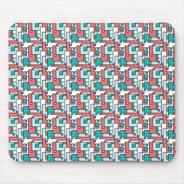 Retro Brick Pattern Mouse Mat (Front)