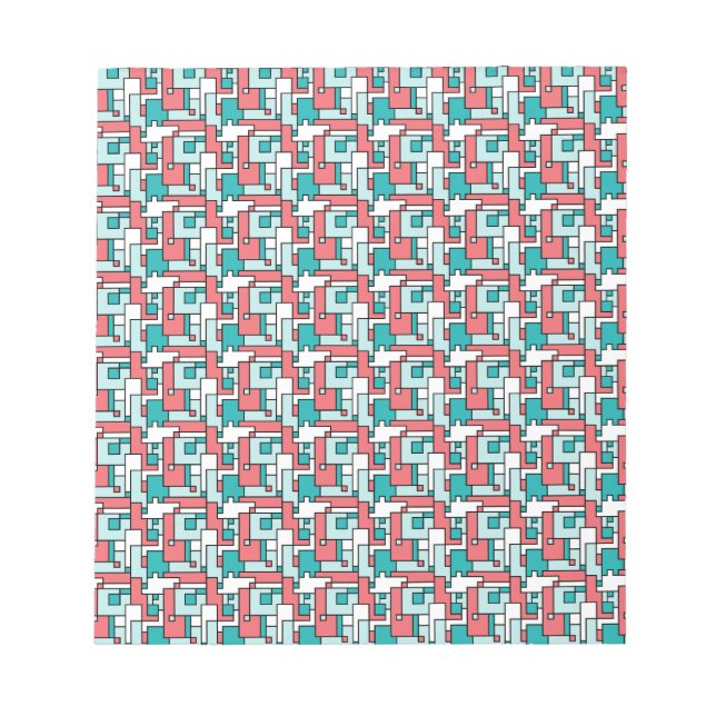 Retro Brick Pattern Notepad (Front)