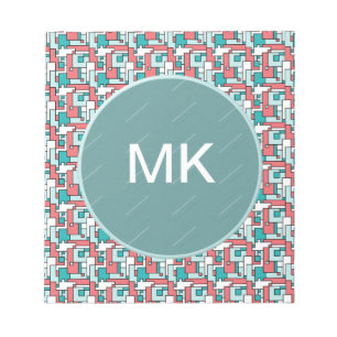 Retro Brick Pattern Notepad