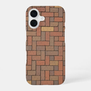 Retro Brick Sidewalk iPhone 16 Case