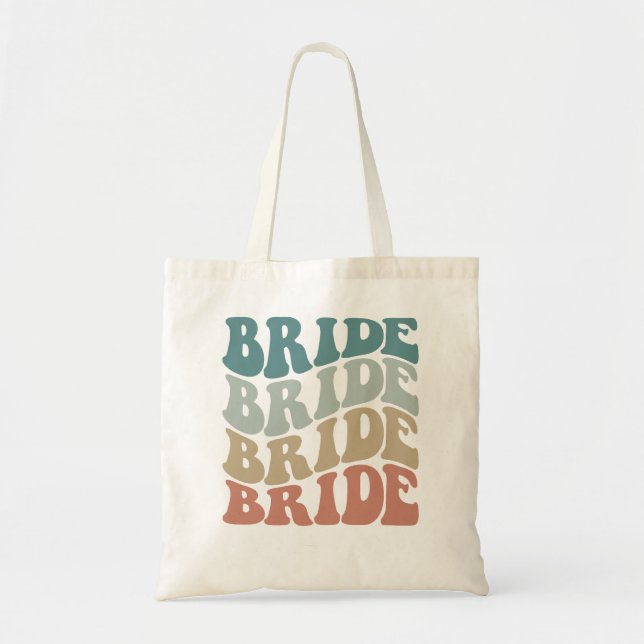 Retro Bride Tote Bag (Front)