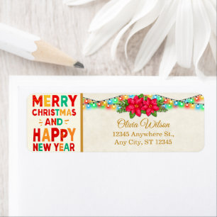 Retro Bright Christmas Lights & Poinsettia Return