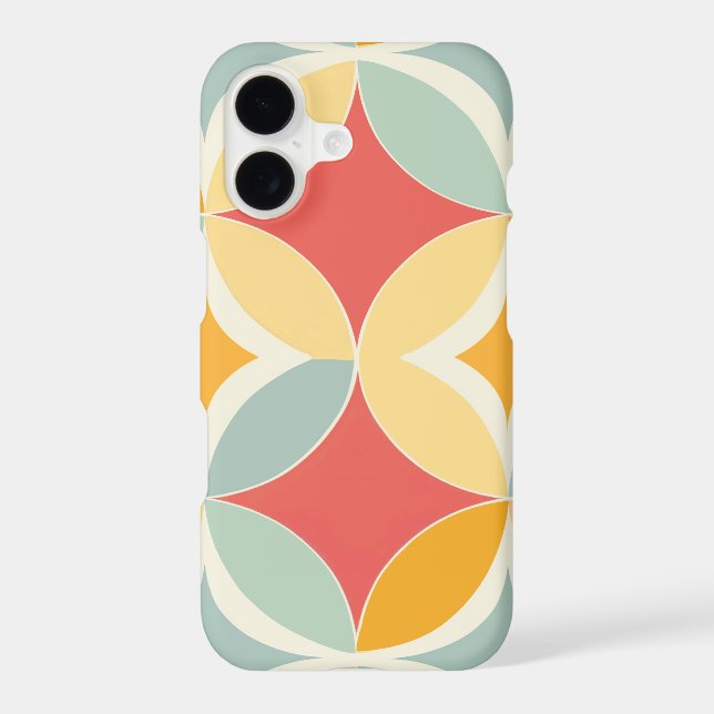 Retro Bright Geometric Shapes Pattern (Back)