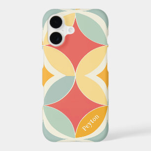 Retro Bright Geometric Shapes Pattern with Name