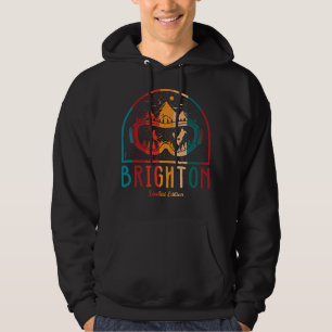 Retro Brighton Mountain Ski  Hoodie