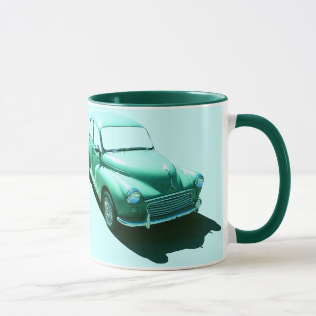 RETRO BRITISH CAR MORRIS MINOR MUG (Right)
