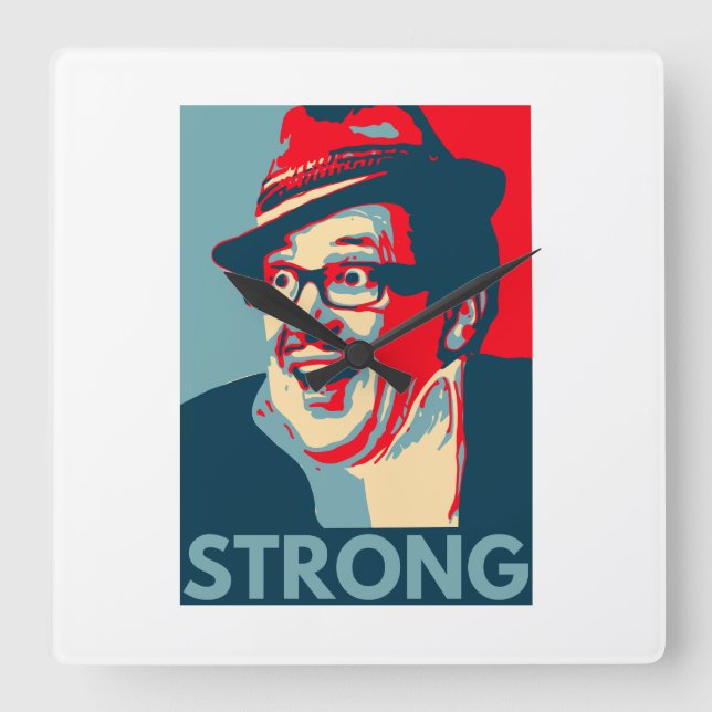 Retro British Comedy Wall Clock (Front)