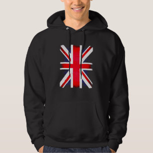 Retro British England Union Jack Uk Flag Patriotic Hoodie