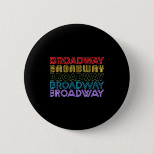 Retro Broadway Music Lover Theatre Musical Theater 6 Cm Round Badge