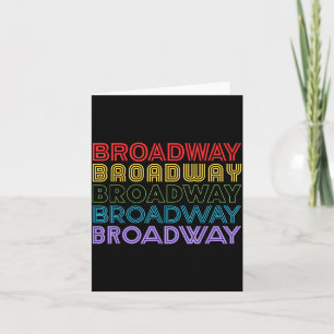 Retro Broadway Music Lover Theatre Musical Theater Card