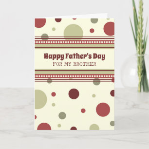 Retro Brother Happy Father's Day Card