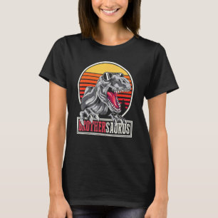 Retro Brother  Idea Cool Dinosaur Brothersaurus T  T-Shirt