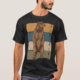 Retro Brown Bear Animal Wildlife Bear 1 T-Shirt