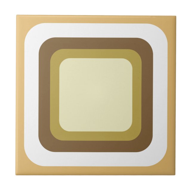 Retro Brown Whte Tile (Front)
