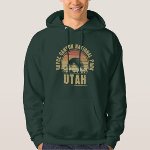 Retro Bryce Canyon National Park Utah Hoodie