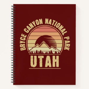 Retro Bryce Canyon National Park Utah Notebook
