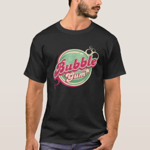 Retro Bubble Gum and 1970 s Vintage Bubblegum Logo T-Shirt