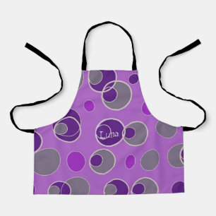 Retro Bubble Pattern Apron