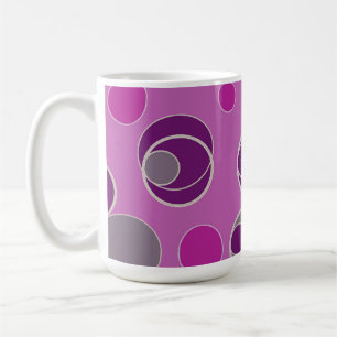 Retro Bubble Pattern Coffee Mug