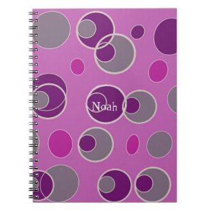 Retro Bubble Pattern Notebook