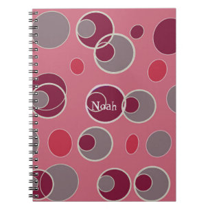 Retro Bubble Pattern Notebook