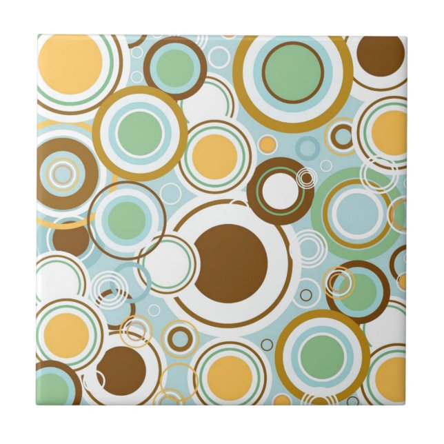 Retro Bubble Pattern Tile (Front)