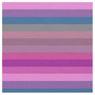 Retro Bubblegum Bold 70s Horizontal Stripes Fabric
