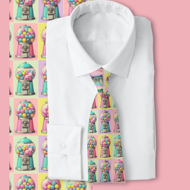 Retro Bubblegum machine  Tie (Vintage bubble gum machines 
)