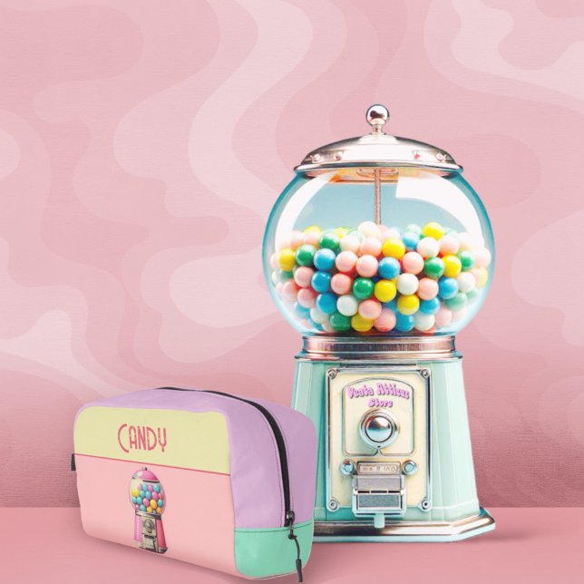 Retro Bubblegum Machines Dopp Kit (Retro Gumball Machine )