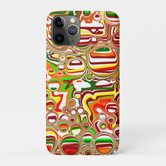 Retro Bubbles Digital Art Case-Mate iPhone Case (Back)