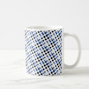 Retro Bubbles Mug, Light Blue Coffee Mug