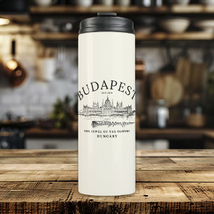 "Retro Budapest: Eternal Beauty of Hungary’s Heart Thermal Tumbler