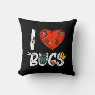 Retro Bug Lover - Sunset Entomologist Insect Cushion