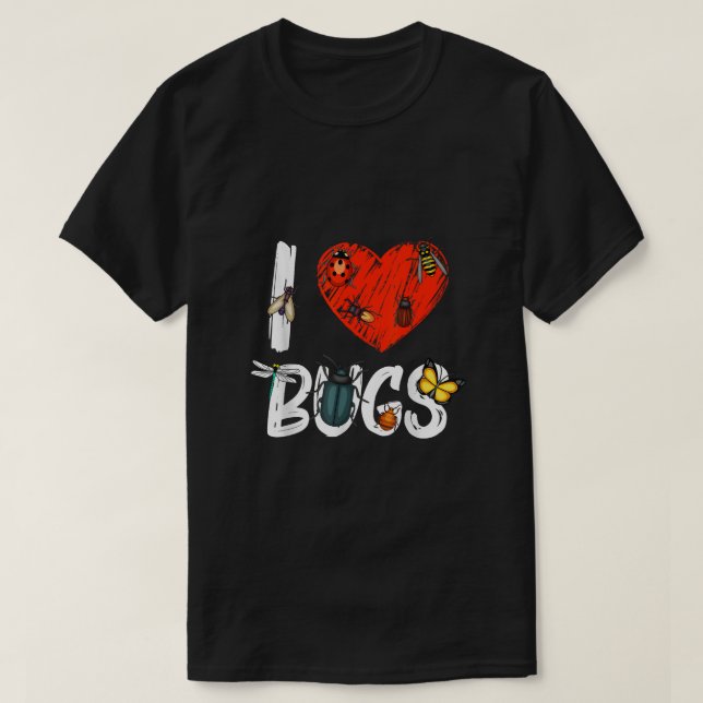 Retro Bug Lover - Sunset Entomologist Insect T-Shirt (Design Front)