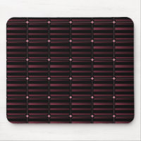 Retro Building Blocks Mousepad, Burgundy