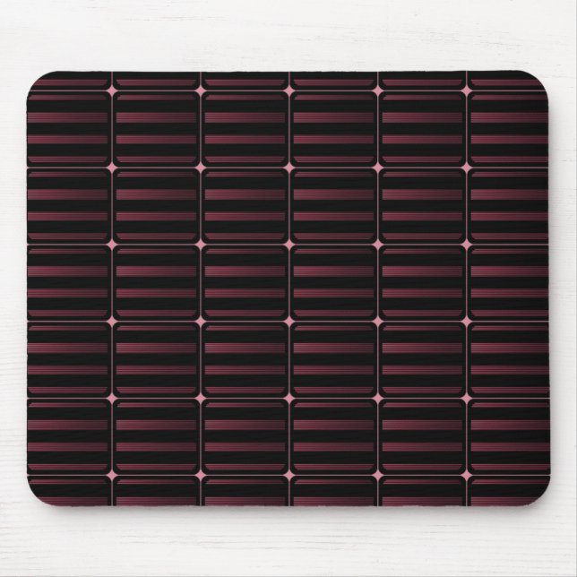 Retro Building Blocks Mousepad, Burgundy Mouse Mat (Front)