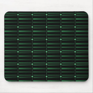 Retro Building Blocks Mousepad, Dark Green Mouse Mat