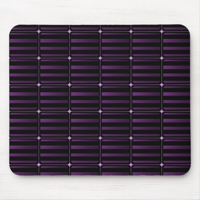 Retro Building Blocks Mousepad, Purple Mouse Mat (Front)