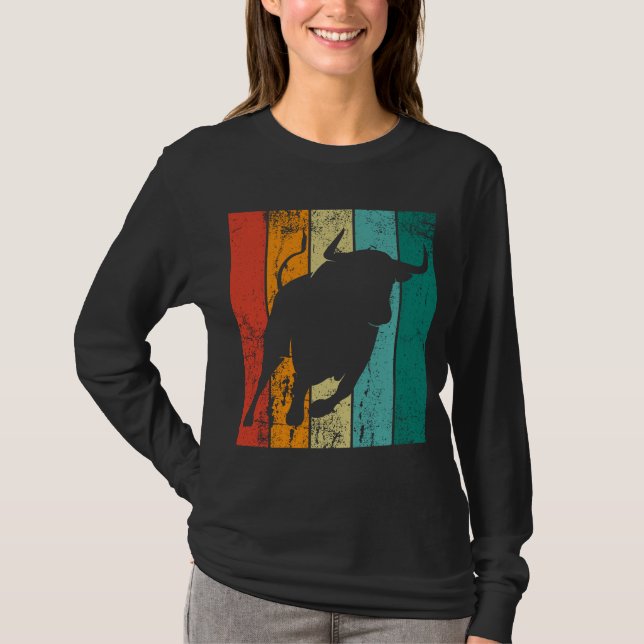 Retro Bull  T-Shirt (Front)