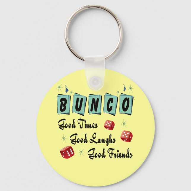 Retro Bunco Key Ring (Front)