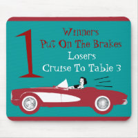 Retro Bunco Red Convertible Table Card #1 Dice Mou