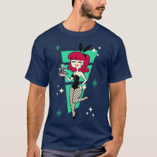 Retro Bunny Redhead Pinup T-Shirt
