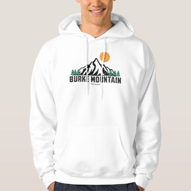 Retro Burke Mountain Ski Hoodie (Front)