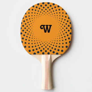 Retro Burst Orange Ping Pong Paddle