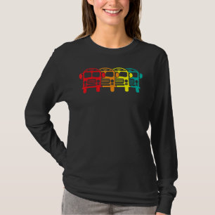 Retro Bus Driver Vintage School Bus Driver Student T-Shirt